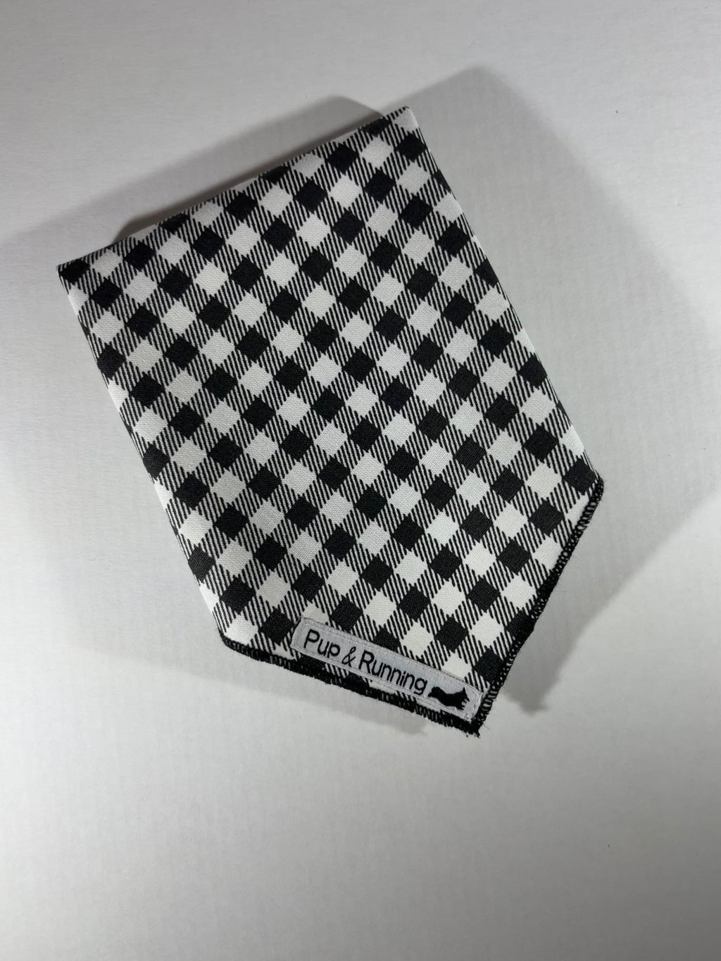 Black and White Gingham bandana