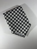 Black and White Gingham bandana