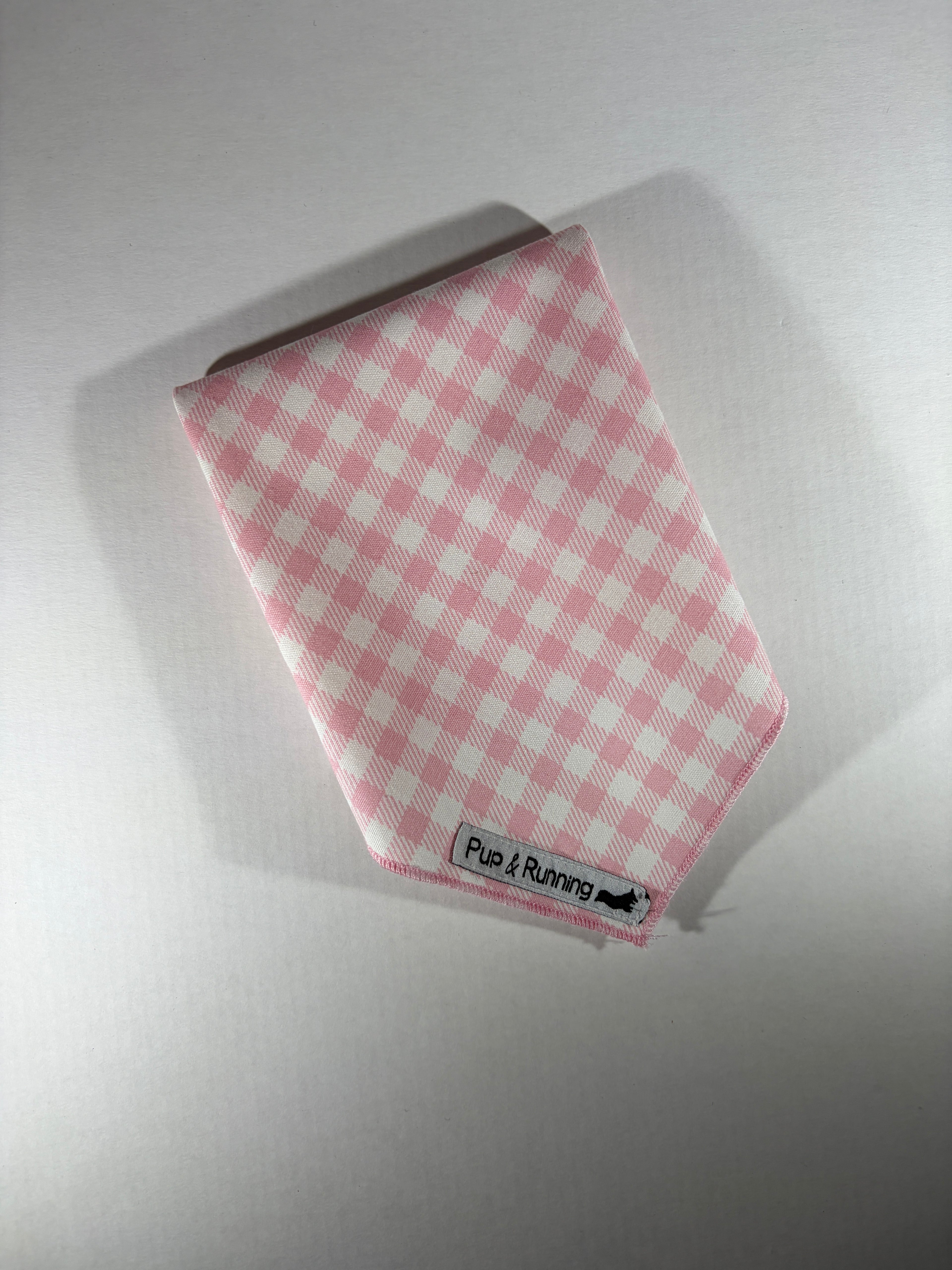 Pink Gingham bandana