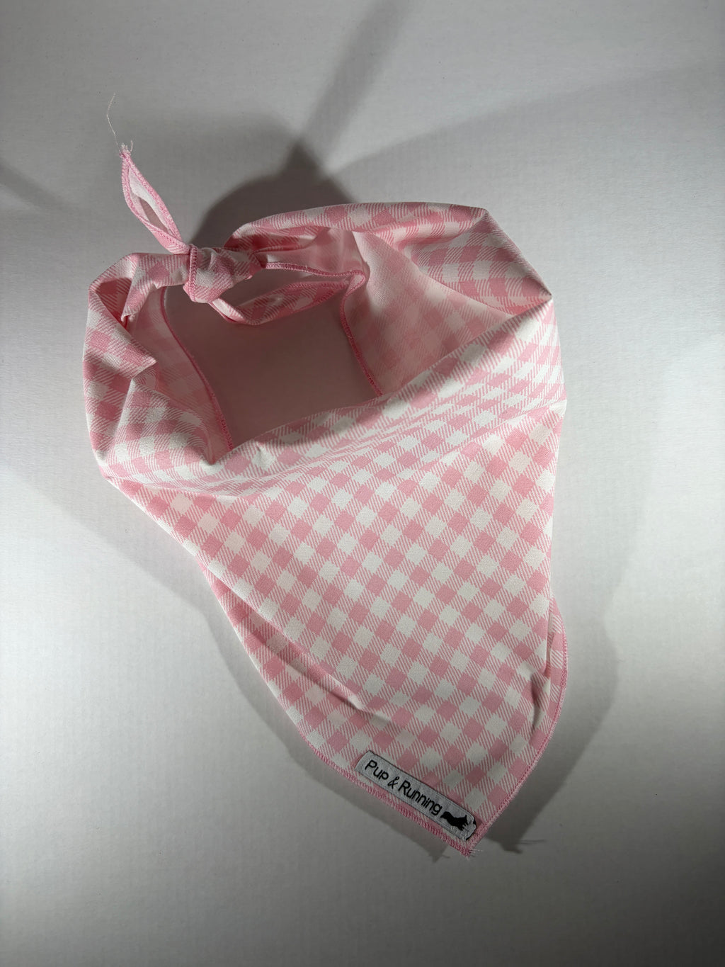 Pink Gingham bandana