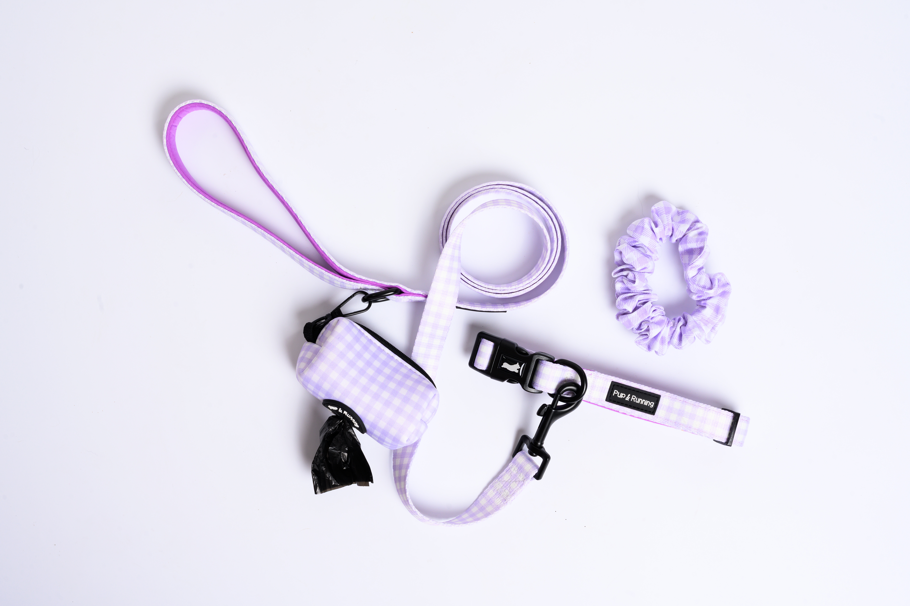 Scrunchie in Purple Gingham