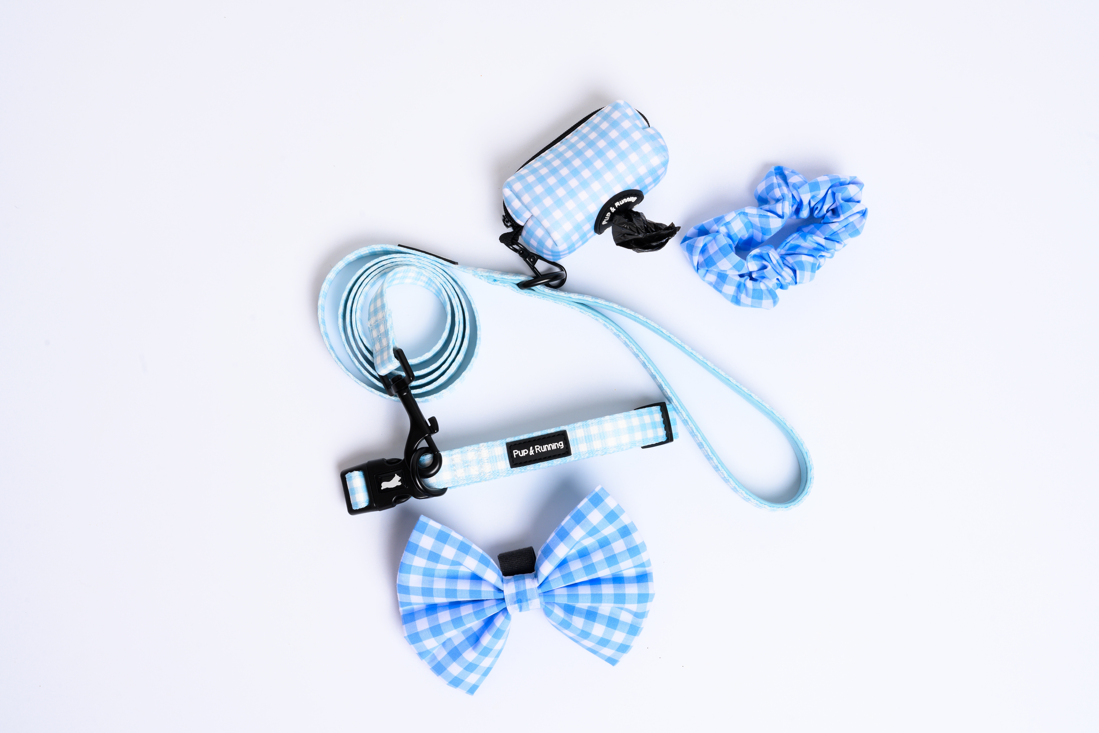 Scrunchie in Blue Gingham