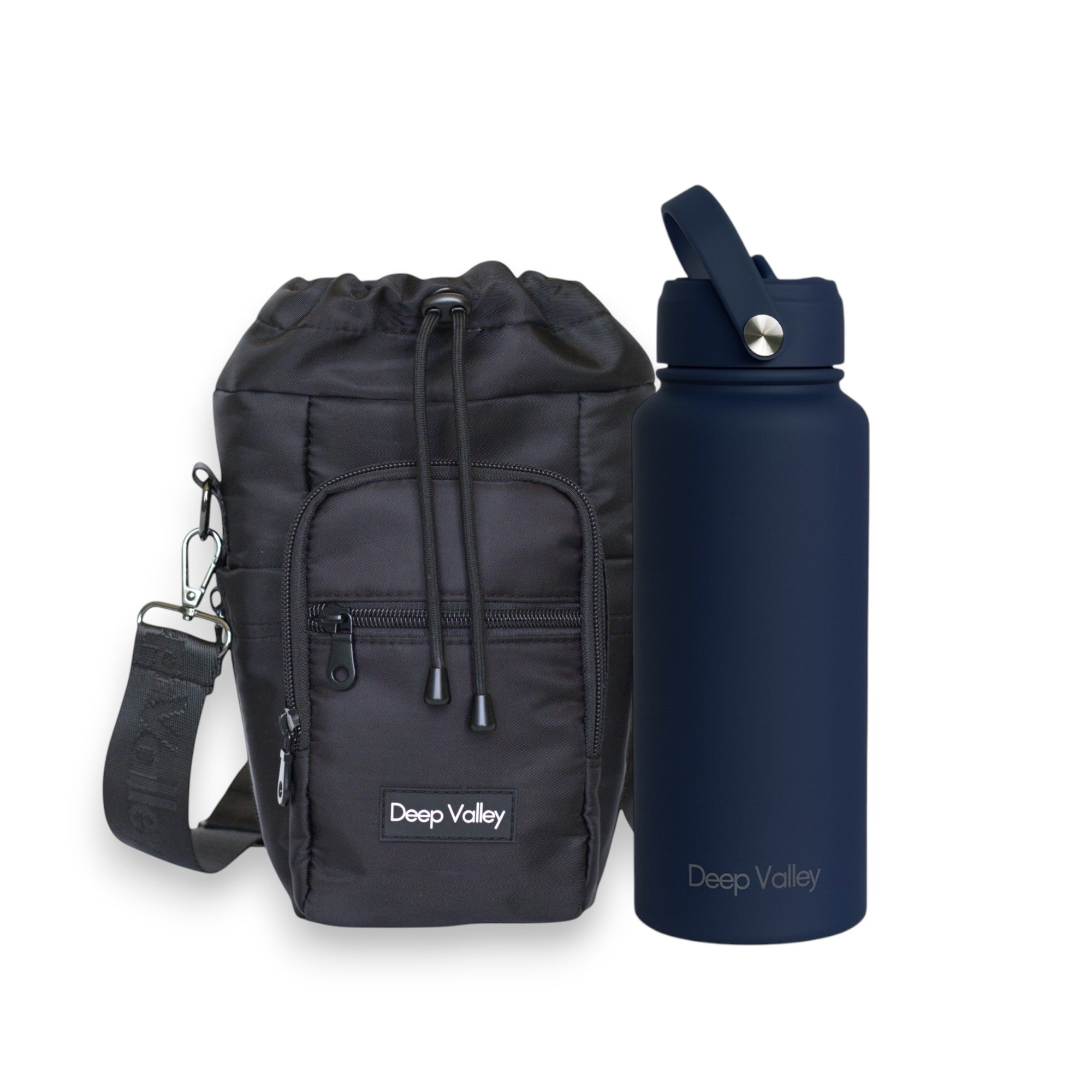 Bundle: Indigo Blue 1L Insulated Bottle + DayTrip Mini Bag – Pup and Running